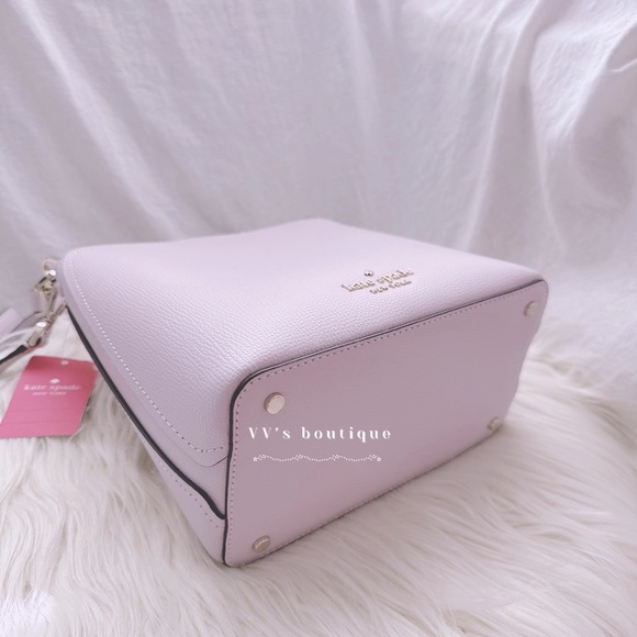 NWT Kate Spade Darcy Small Leather Bucket Bag Lilac Moon Purple WKR00439 RARE - Picture 4 of 9